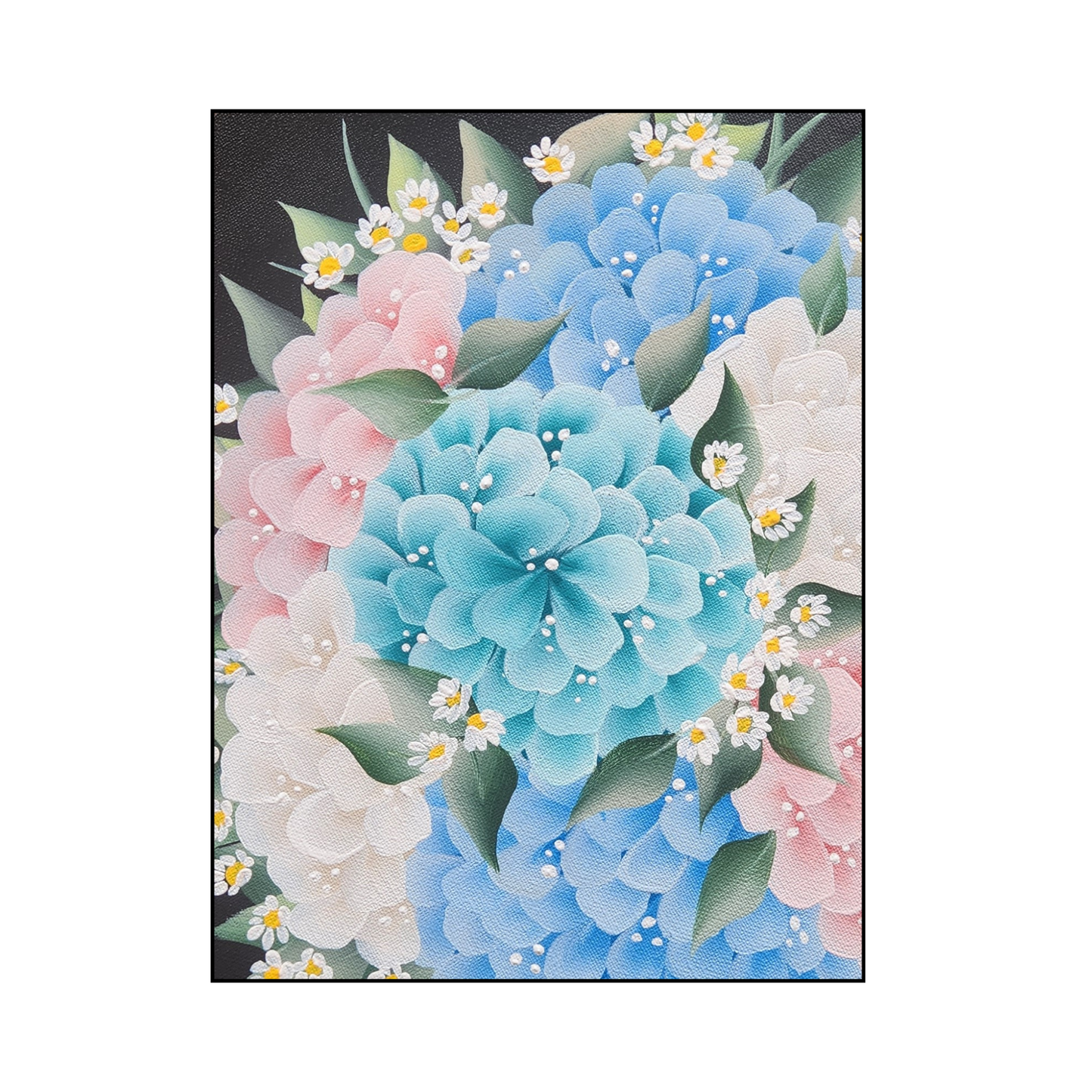 Canvas Round - Handpainted Original 40cm