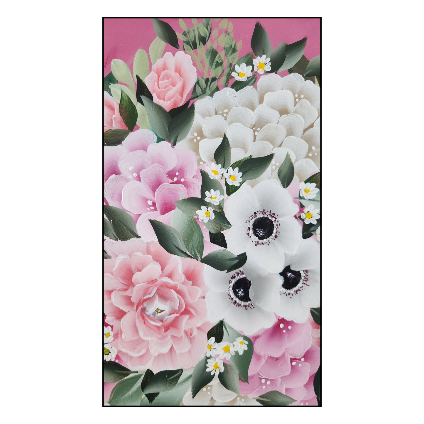 Canvas Round - Handpainted Original 50cm