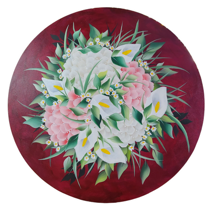 Canvas Round - Handpainted Original 50cm