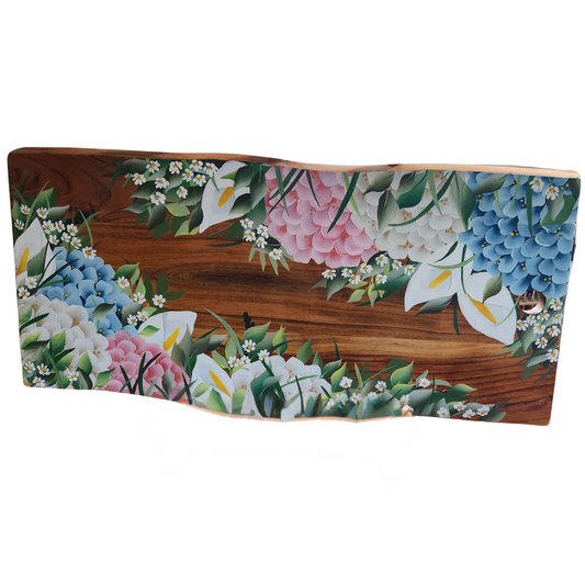 Wooden tray - Handpainted Original 50cm